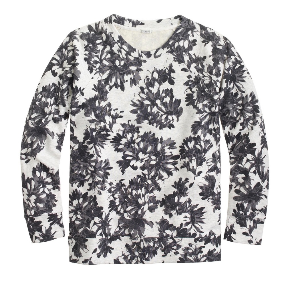 J. Crew Photo floral sweatshirt